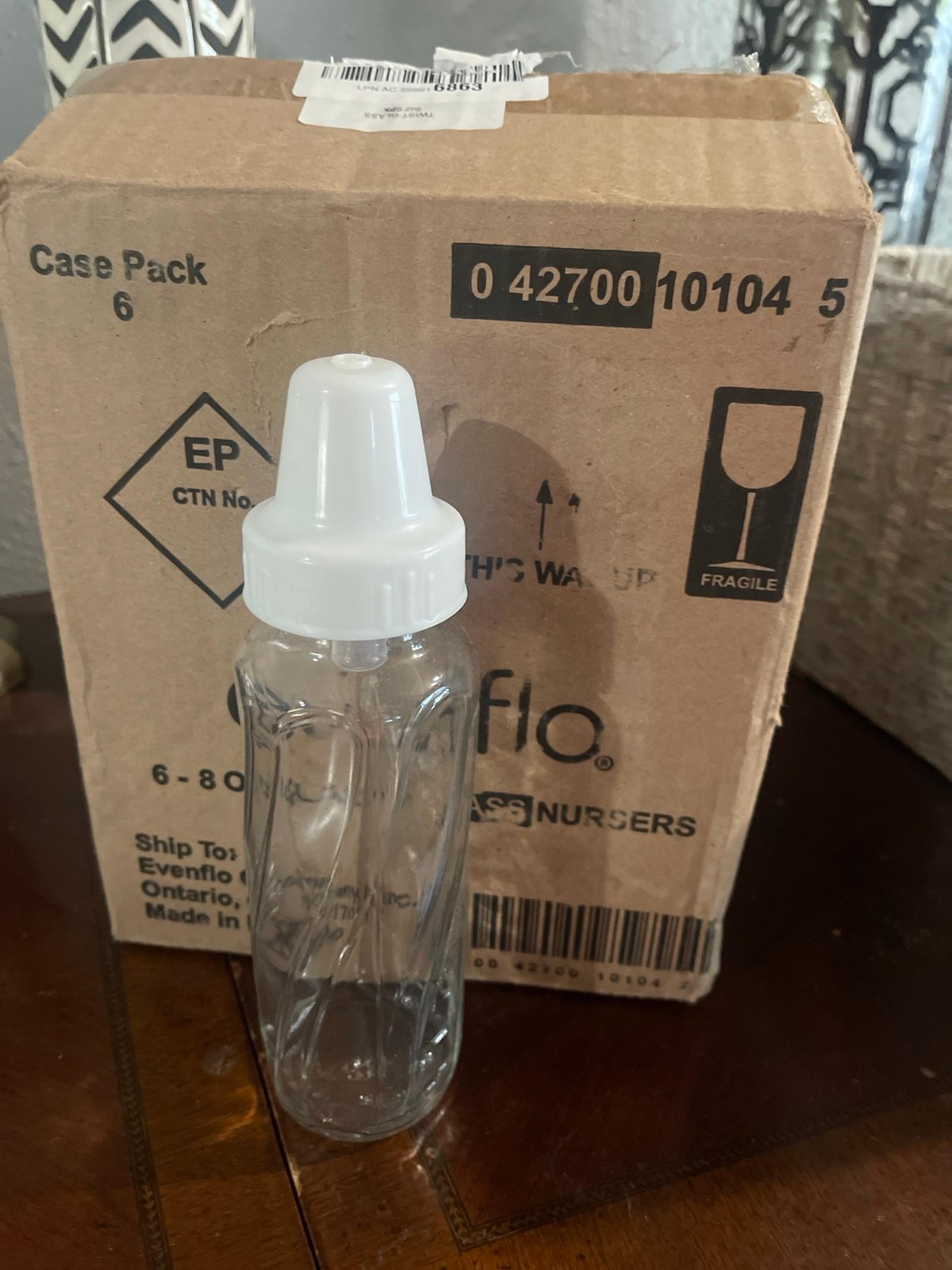 New Even Flo  twist 6 8oz glass nursers