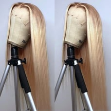 lace front wig human hair blended