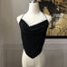 NWT Capulet Jayden Halter Neck Cami Open Back Handkerchief Black S