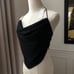 NWT Capulet Jayden Halter Neck Cami Open Back Handkerchief Black S