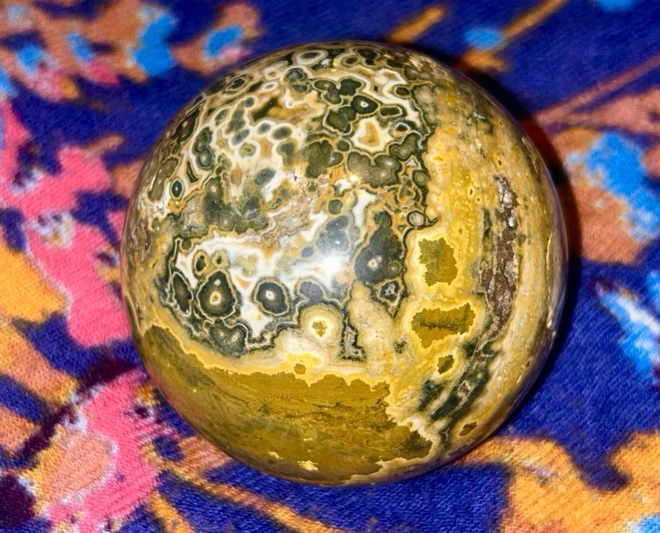 Stunning Ocean Jasper Sphere - Reserved :)