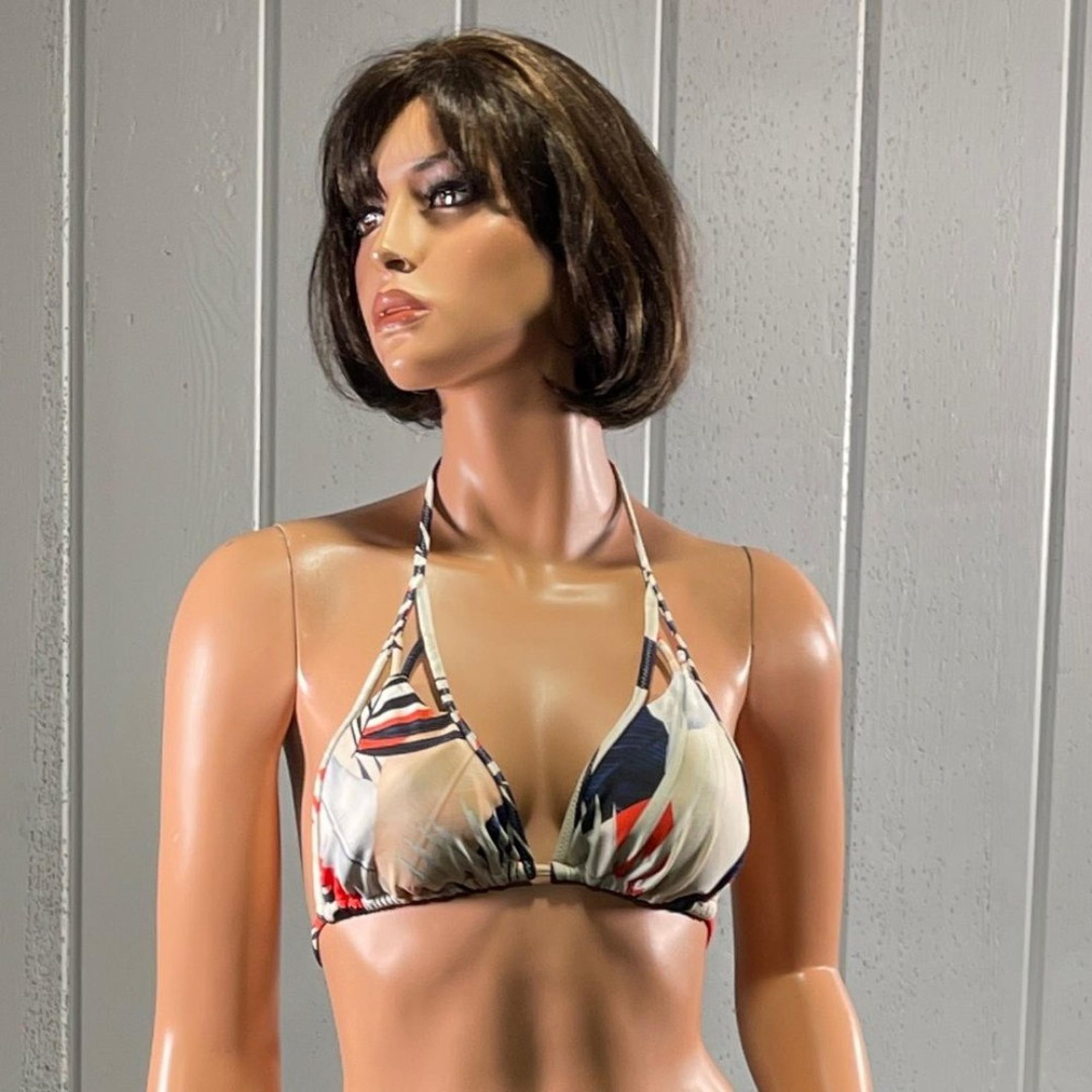 *Athleta Women's Tropical Triangle  Bikini Top Size S