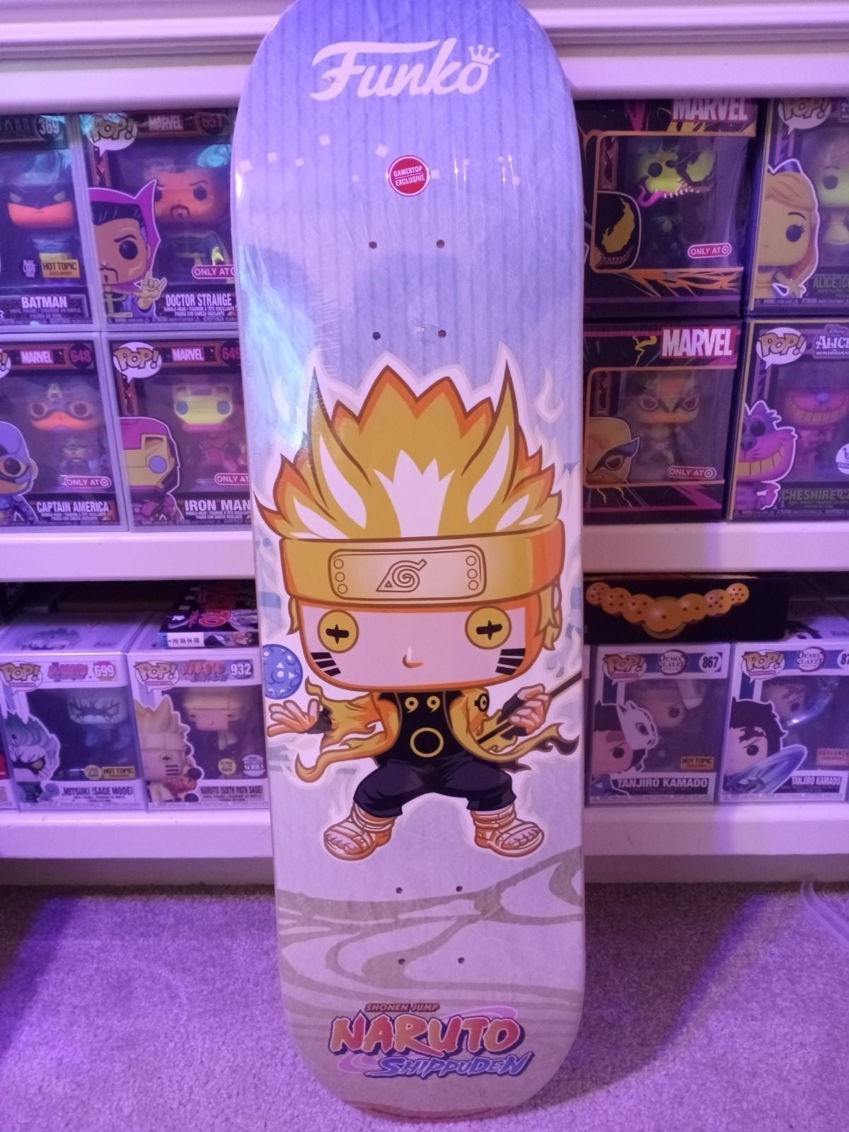 Naruto FUNKO POP Skateboard Game Stop SOLD OUT EXCLUSIVE!! Buy now...