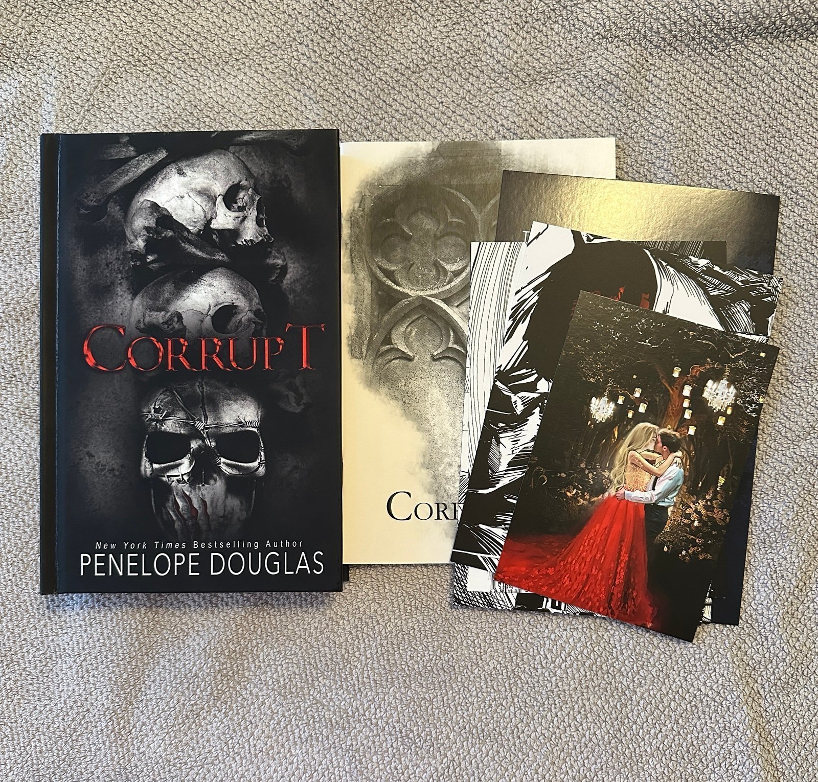 original Mystic Box edition of Corrupt by Penelope Douglas signed