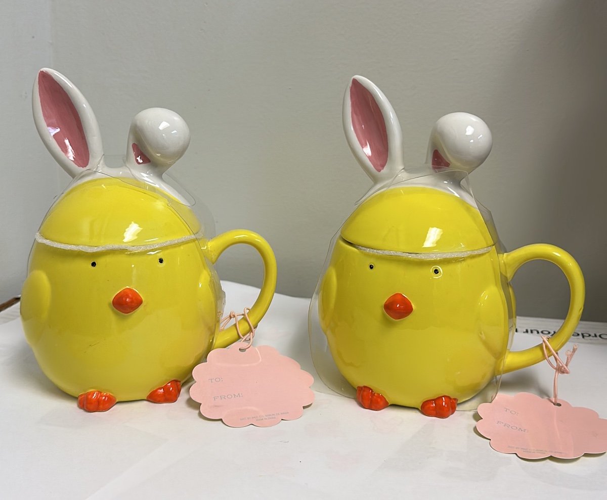 Easter Baby Chick mug set