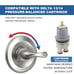 Delta Faucet Classic 13 Series Single-Function Shower Valve Trim T13020-SS