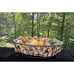 17” Wire Basket Harvest Thanksgiving Pumpkins Fall Leaves With Fake Gords