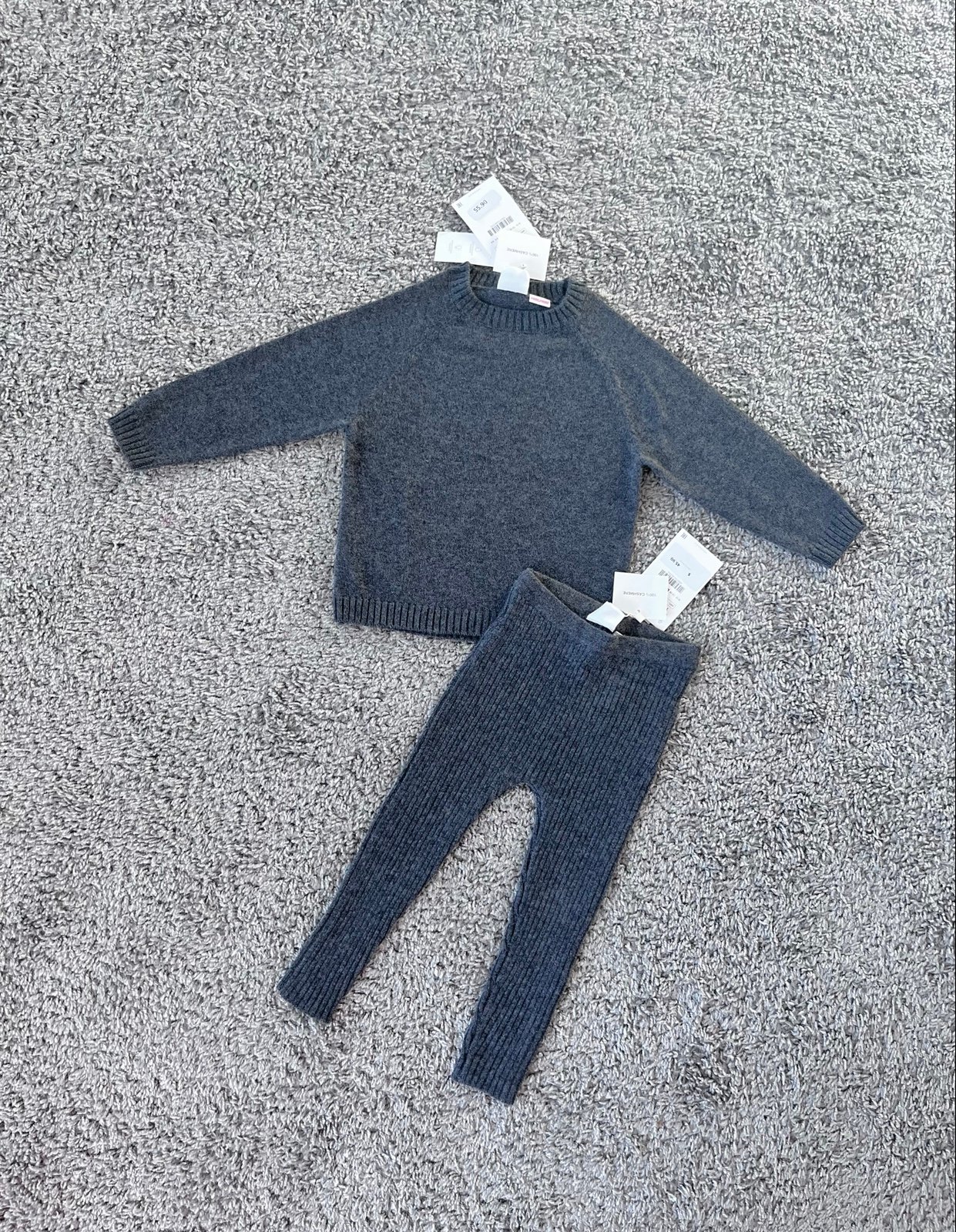 ZARA NWT 100% cashmere set sweater and leggings size 18-24 months