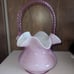 Fenton glass basket