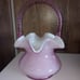 Fenton glass basket