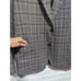 Peter Millar Men's Blue Brown Plaid Wool Elbow Pads 2- Button Blazer Jacket Size