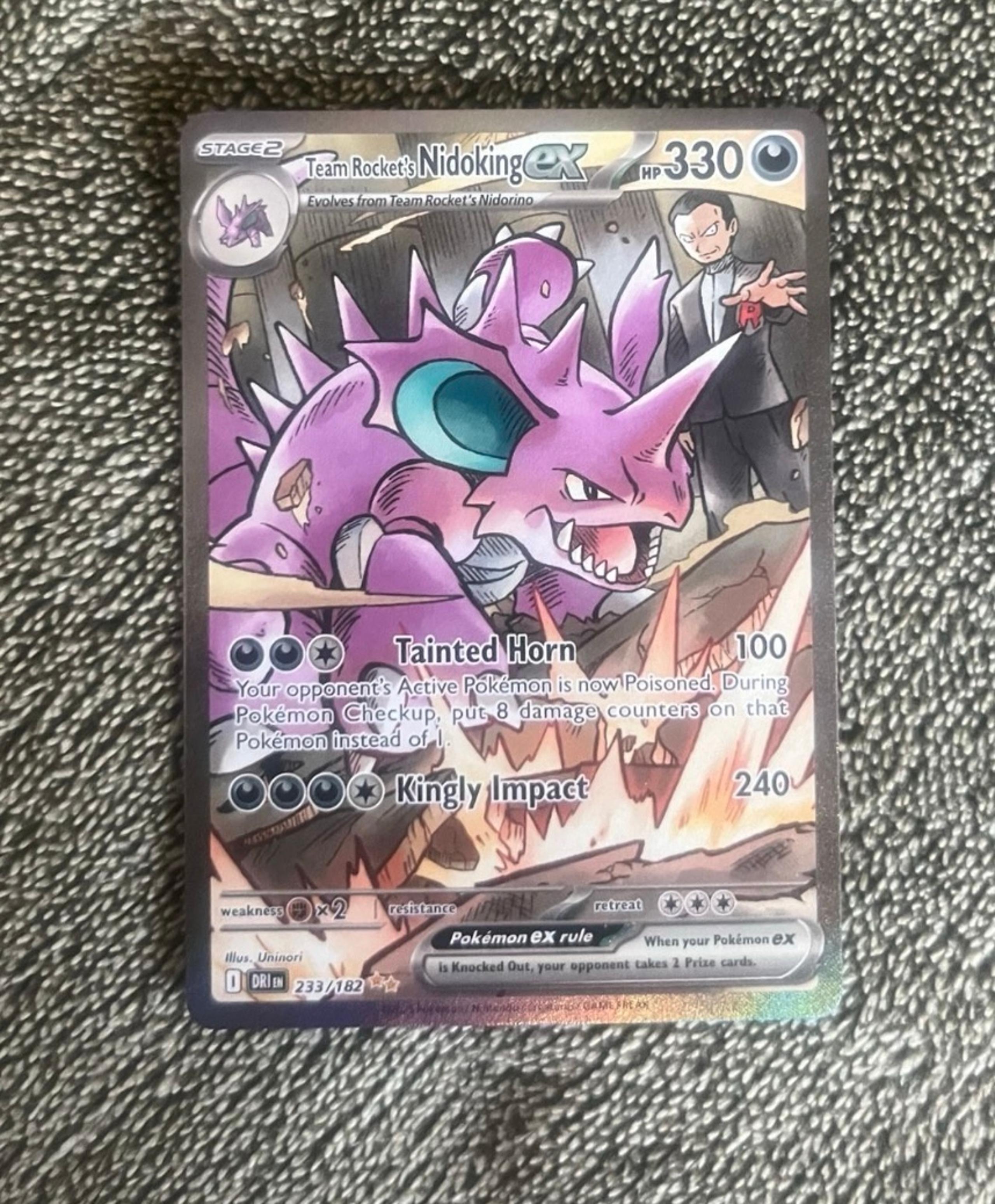 Team rocket Nidoking ex sir 233/182 destined rivals