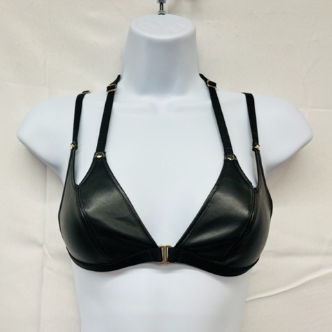 Honey Birdette Jael Black Bralette, Size Extra Small- NEW WITH TAGS