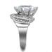Size 10, STAINLESS STEEL Large Marquise Cubic Zirconia Ring