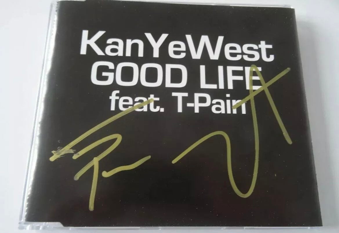 Signed kanye west promo album