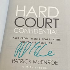 HARDCOURT SIGNED PATRICK MCENROE
