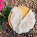 Doily handmade new crochet table mat beige round 15.75” AG0805