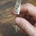 Beautiful Vintage 1950's Whiting & Davis Two Tone Leaf Scroll Design Bracelet