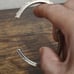 Beautiful Vintage 1950's Whiting & Davis Two Tone Leaf Scroll Design Bracelet