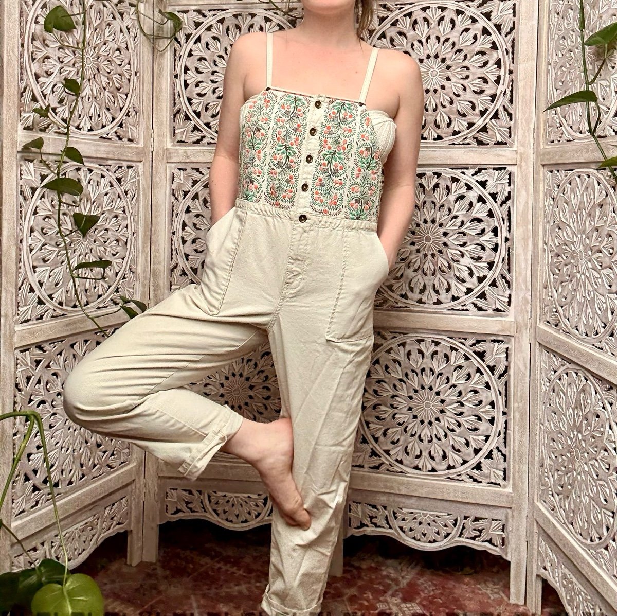 Anthropologie Canvas Overalls