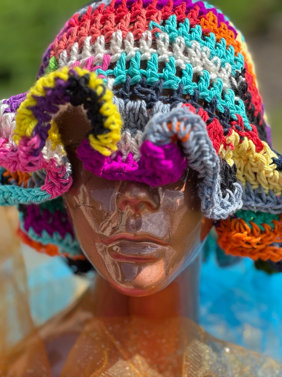 Mixed Summer Vibes Ruffle Hat