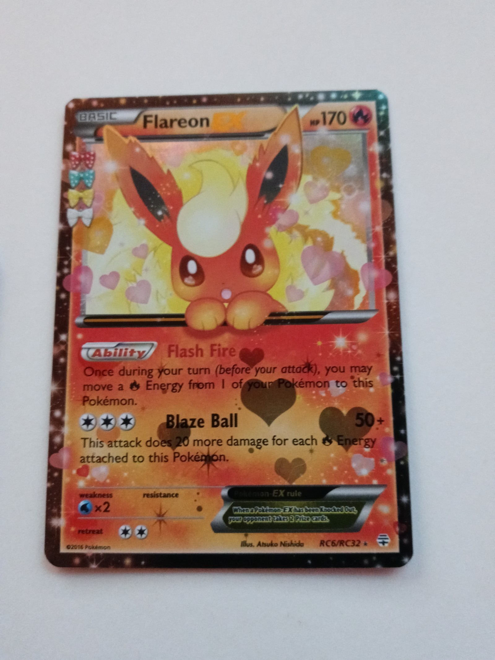 Pokemon Flareon EX RC6-32 Generations:Radiant Collection Holo