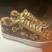 Johnny Was Womens Olivia Leopard Suede Embroidered Sneakers Size 6.5