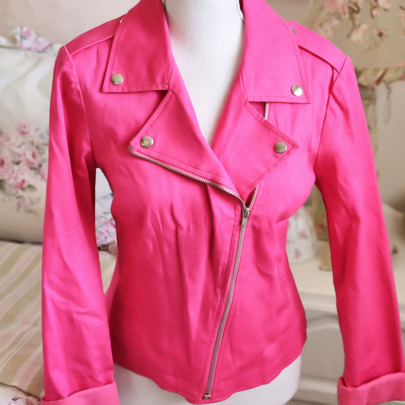 Hotpink zipper Jacket