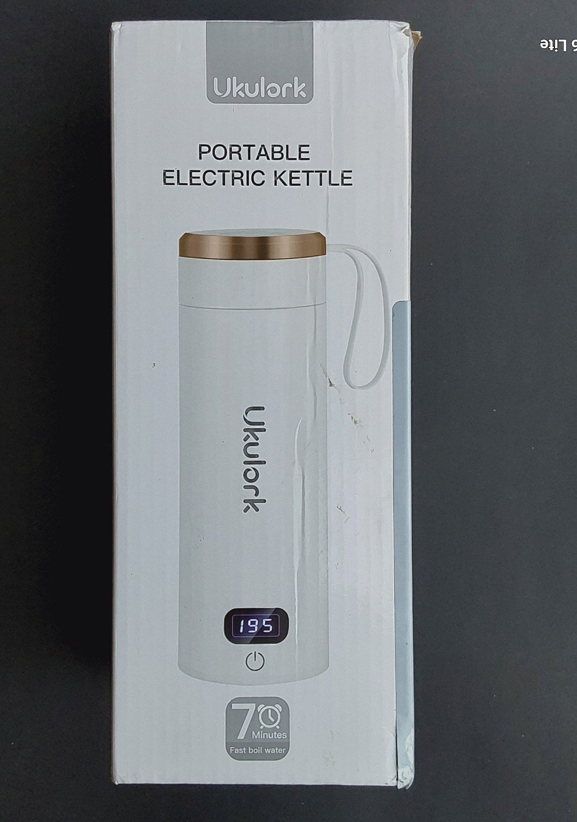 Ukulork Portable Teapot Stainless Steel w Auto Shut Off Dry Boil