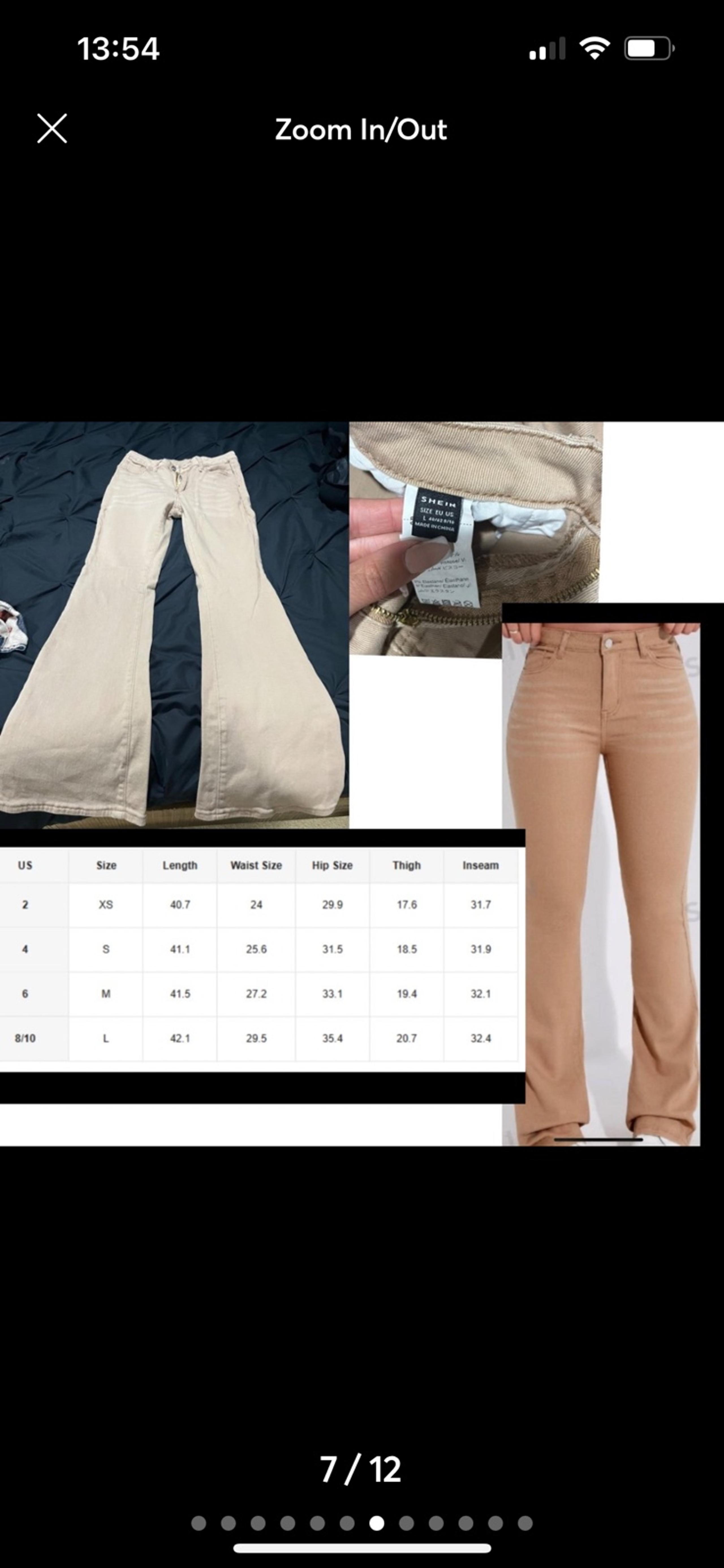 Tan Flare Jeans