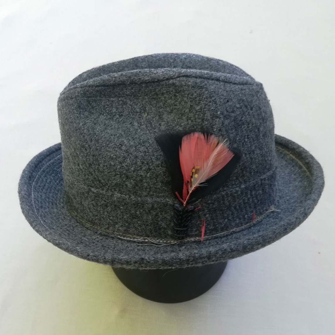 Vintage Gray Wool Fedora