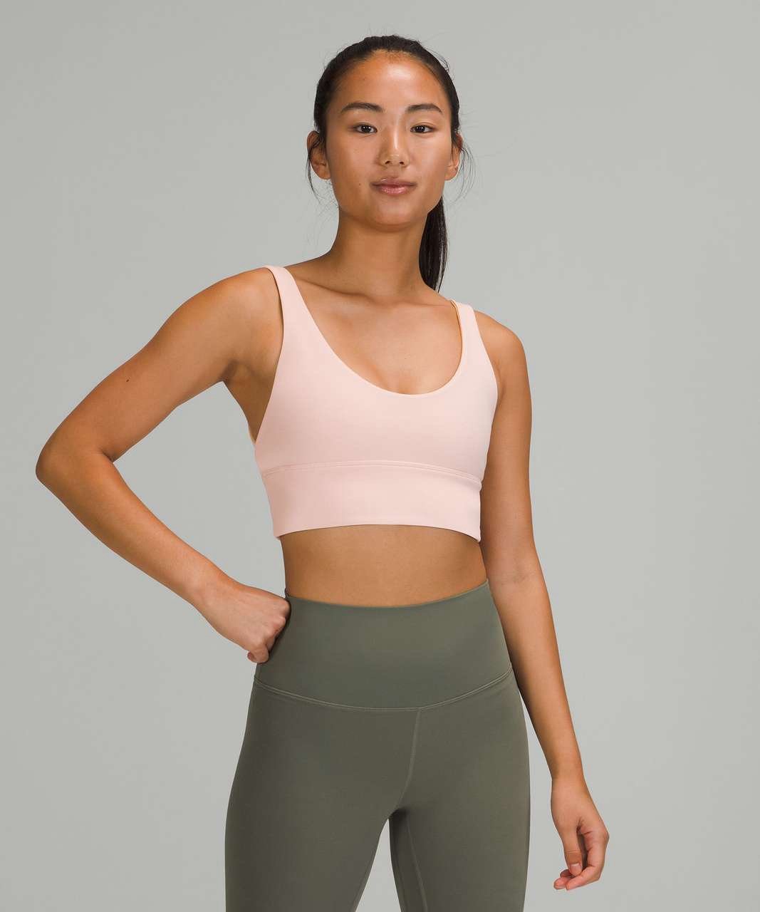 Lululemon Align Bra Reversible size 4 Pink Mist/Pecan Tan PIMI/PETN