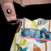 FOSSIL Key-per Coated Canvas Floral Multi-Color Travel/diaper/Laptop Bag