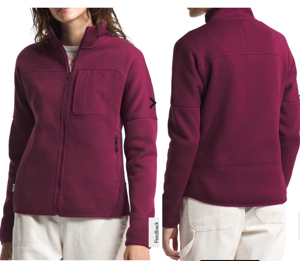 The North Face Front Range Fleece Zip Jacket Boysenberry Heather Women Medium