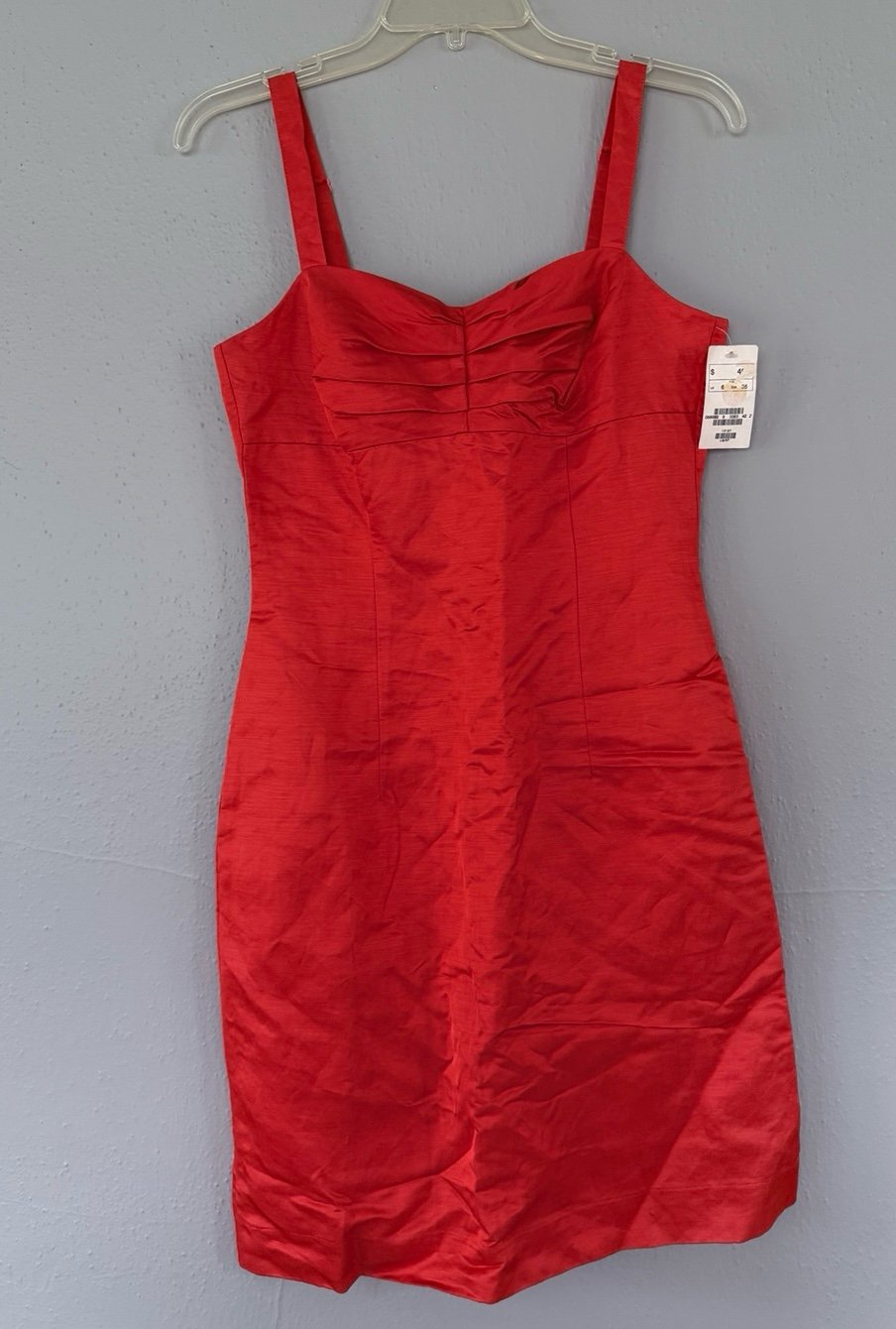 H&M Elegant Sleeveless Dress mini size 6 color Salmon 49% linen 31% Rayon 20%