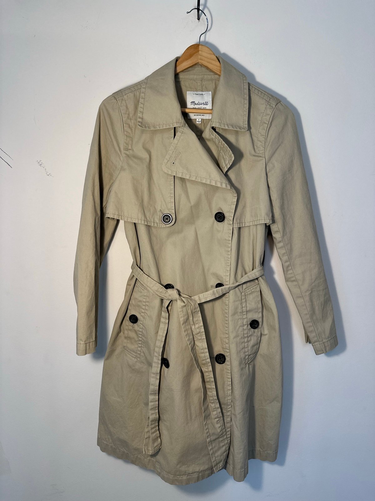 Madewell Abroad Trench Coat- Size Small