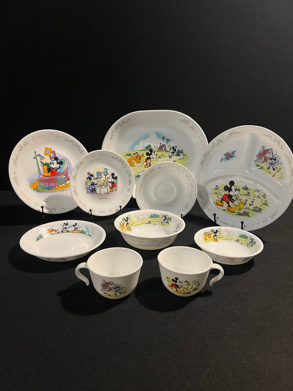 Corelle HTF Mickey dish set
