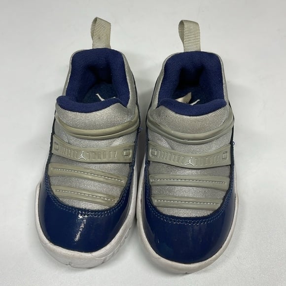Jordan 11 Retro Little Flex Georgetown Navy Gray Sneaker Baby Size 6