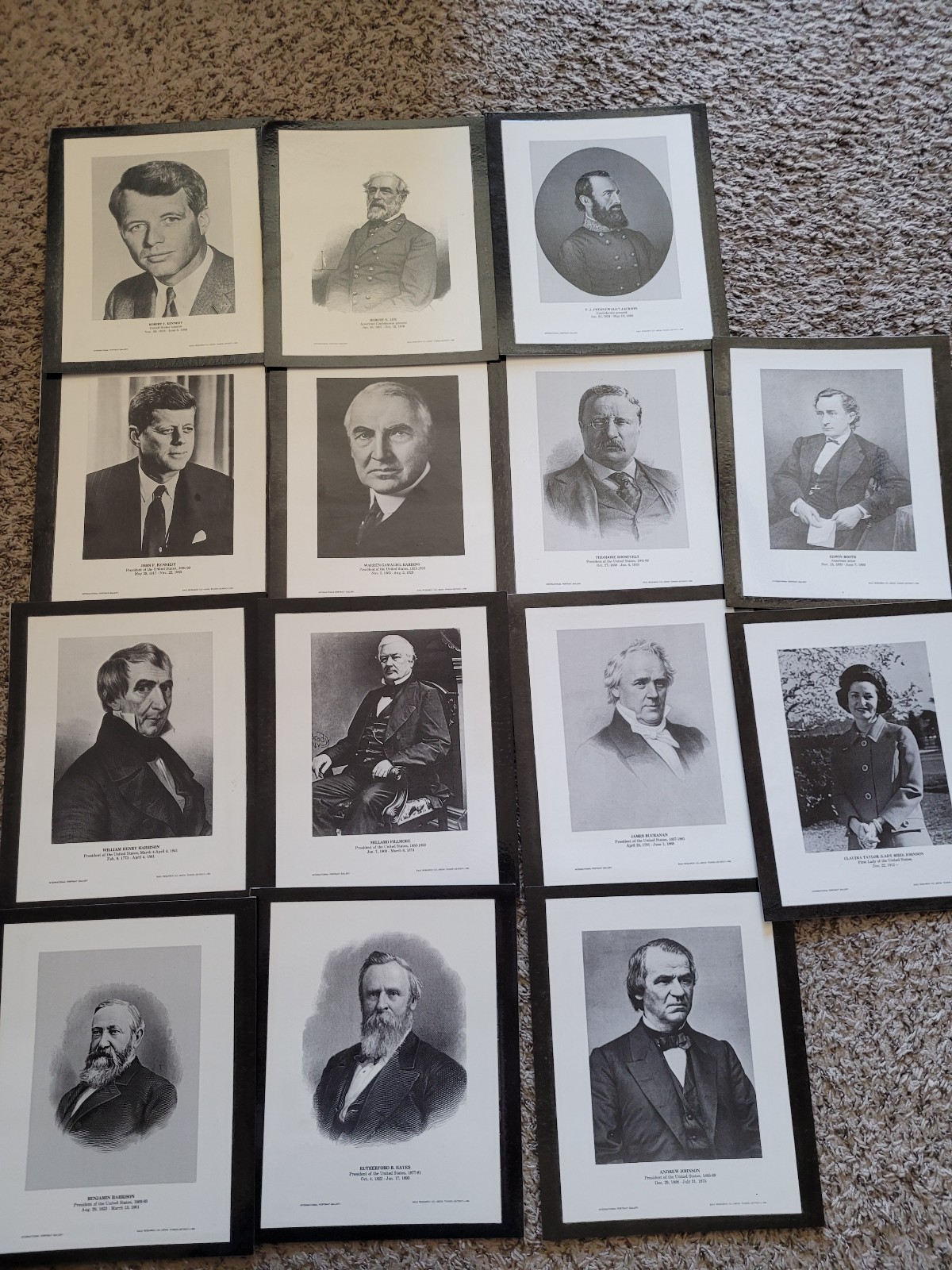 Vintage Collectable Presidential Prints/Generals