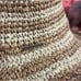 Striped straw hat