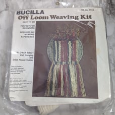 Bucilla Off Loom Weaving Kit Vintage New Kit Bucilla 7912 Flower Ring