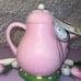 Pink Easter Bunny Teapot Light Up House Viral TikTok