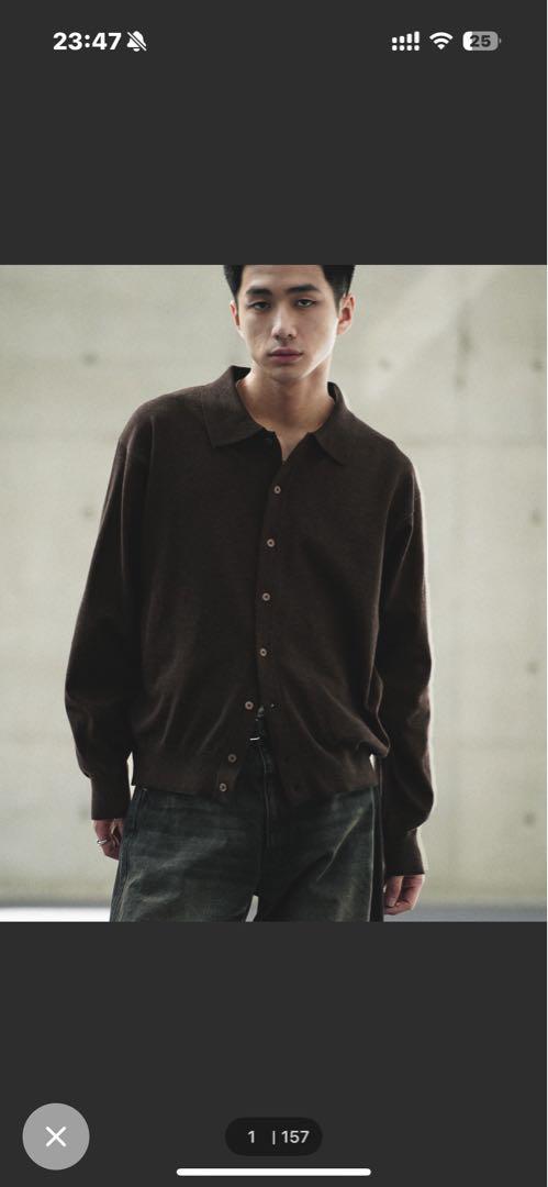 T/C Basic Knit Shirt Cardigan