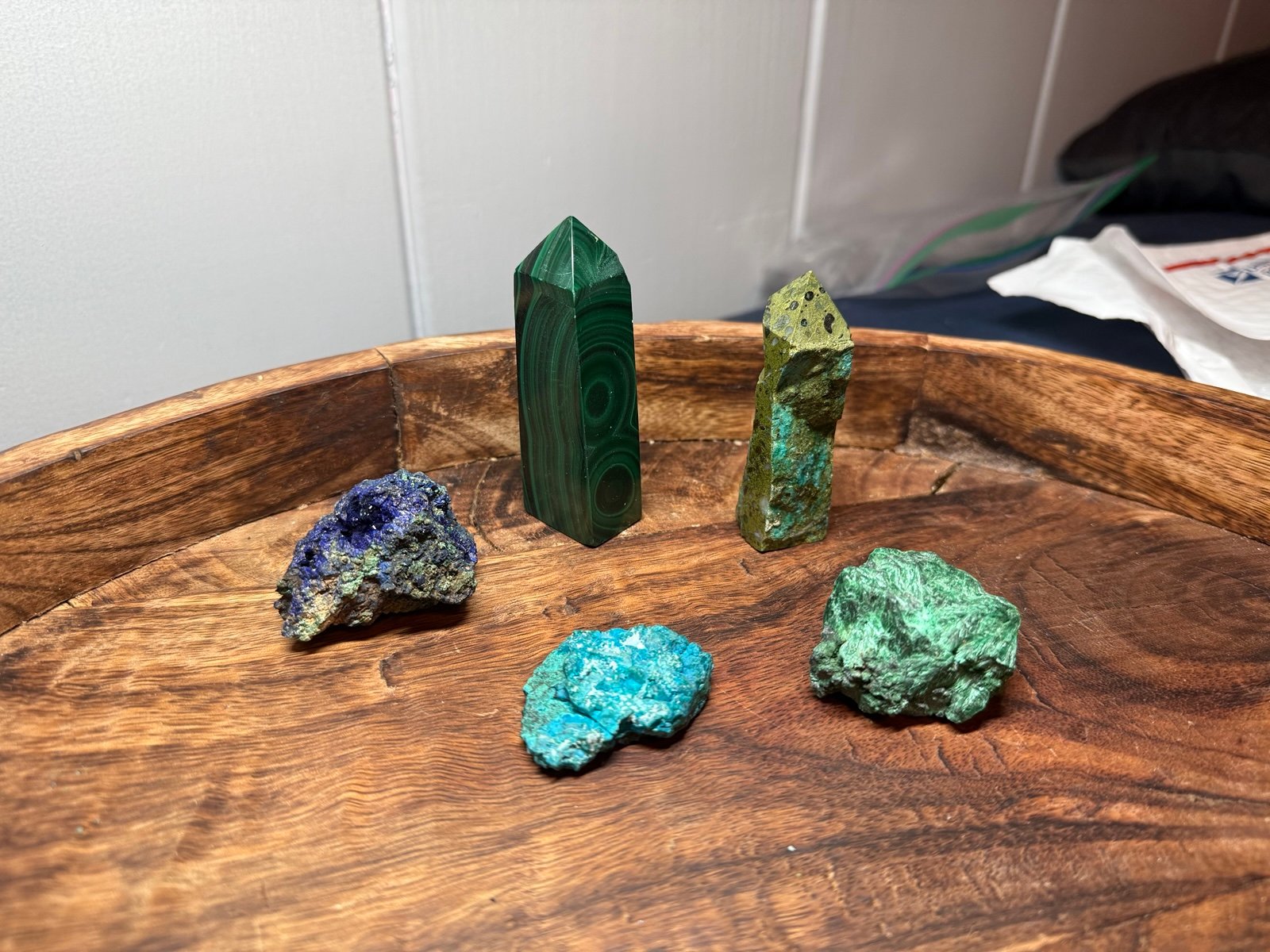Azurite chrysocolla malachite bundle