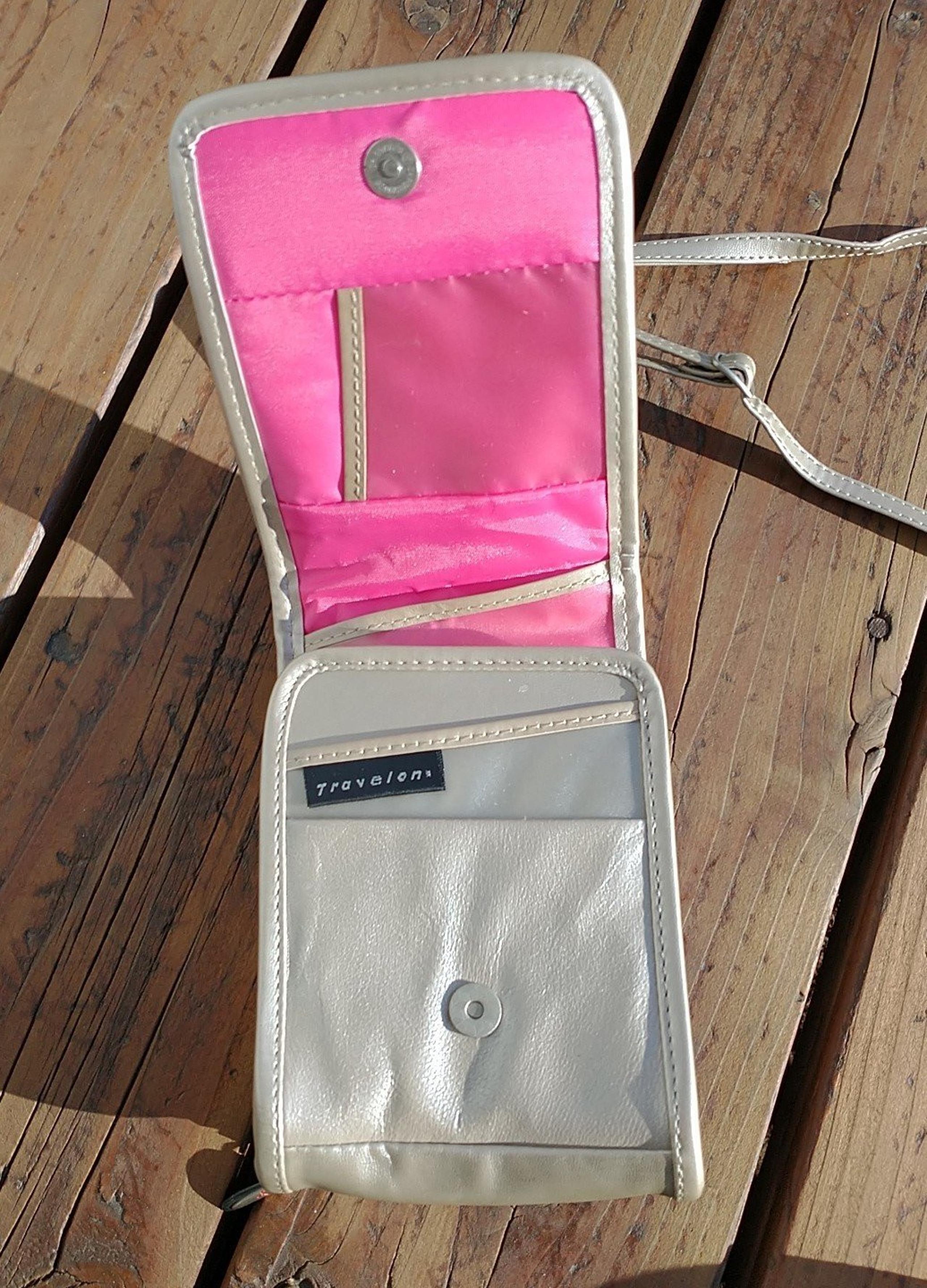Travelon Women's Crossbody Bag Small Purse Wallet Organizer Taupe