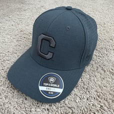 Clemson Tigers Top Of World Hat Charcoal Embossed Icon C Logo S/M Flex Fit Cap