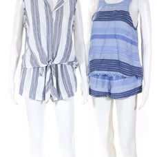 Bella Dahl linen shorts matching tops
