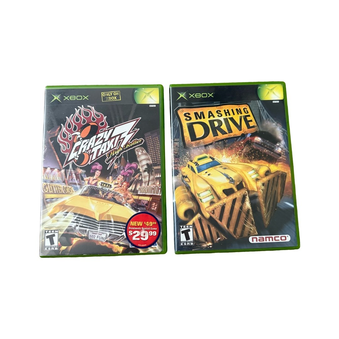 Crazy Taxi 3 & Smashing Drive | Xbox | CIB | Tested & Working