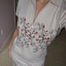 Jofit beige floral preppy demure feminine golf tennis shirt and skort set