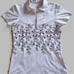 Jofit beige floral preppy demure feminine golf tennis shirt and skort set